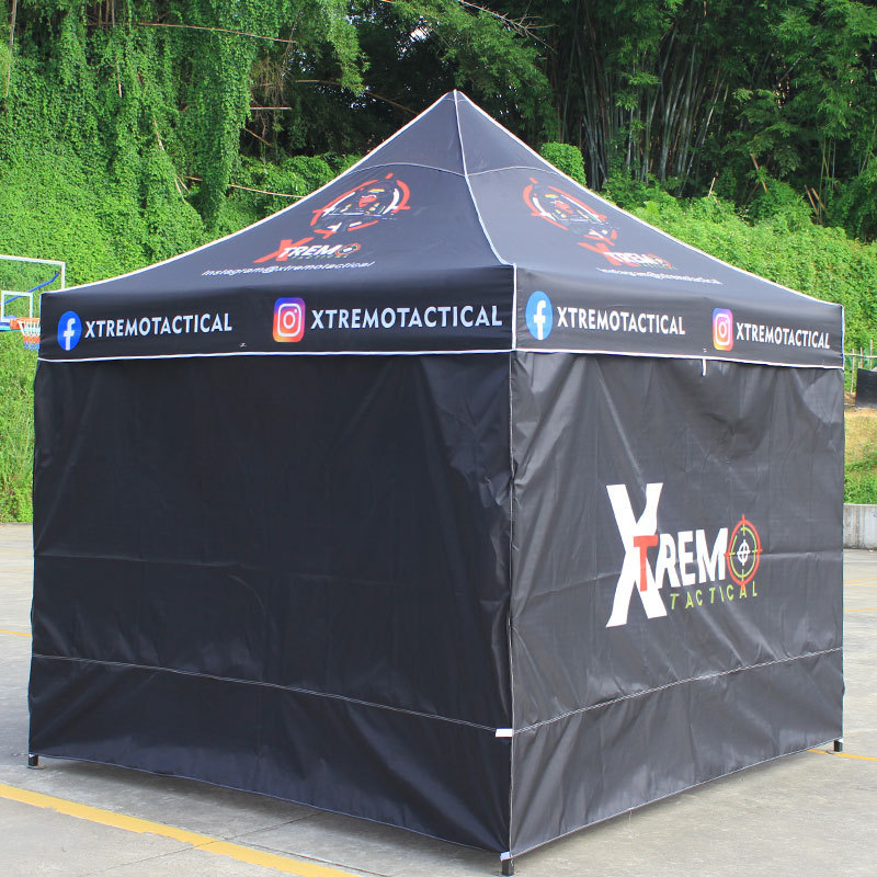 Wholesale custom 10x10 portable aluminium pop up trade show canopy tent with side wall