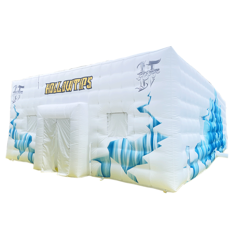 Ty 4m Glamping Outdoor Camping Canvas Inflatable Tent For Family, Customized Luxury Cotton Waterproof Inflatable Tent