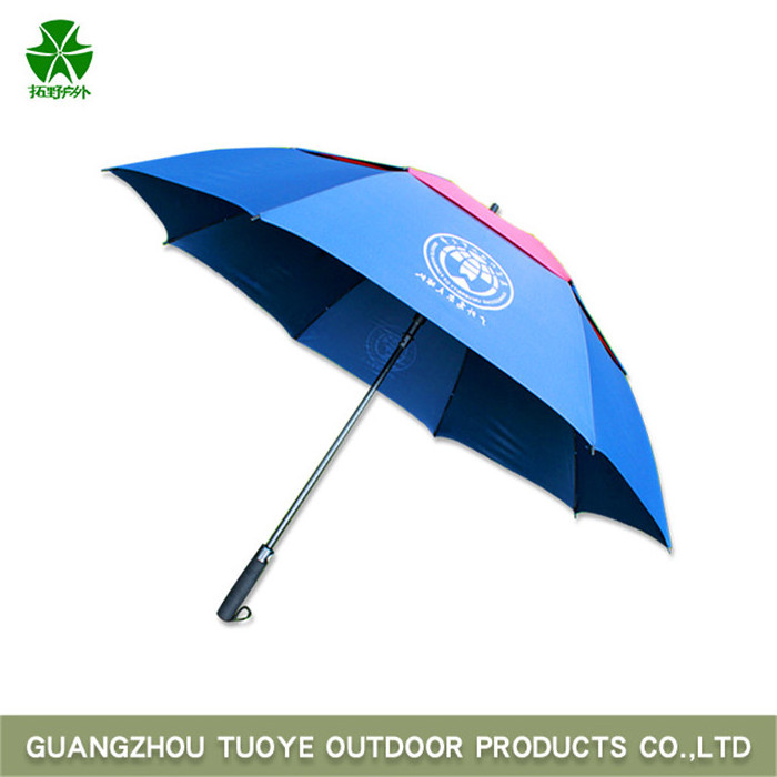 Ty Suppliers manufacturer wholesale windproof golf umbrella custom with logo print promotional business umbrella for outdoor tra