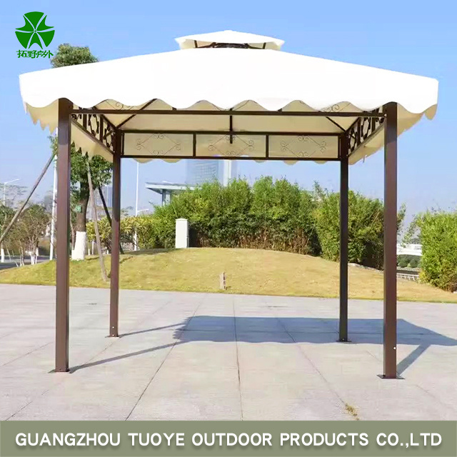 Tuoye Outdoor Furniture Luxury Garden Swings Garden 2 Seats Metal Swing