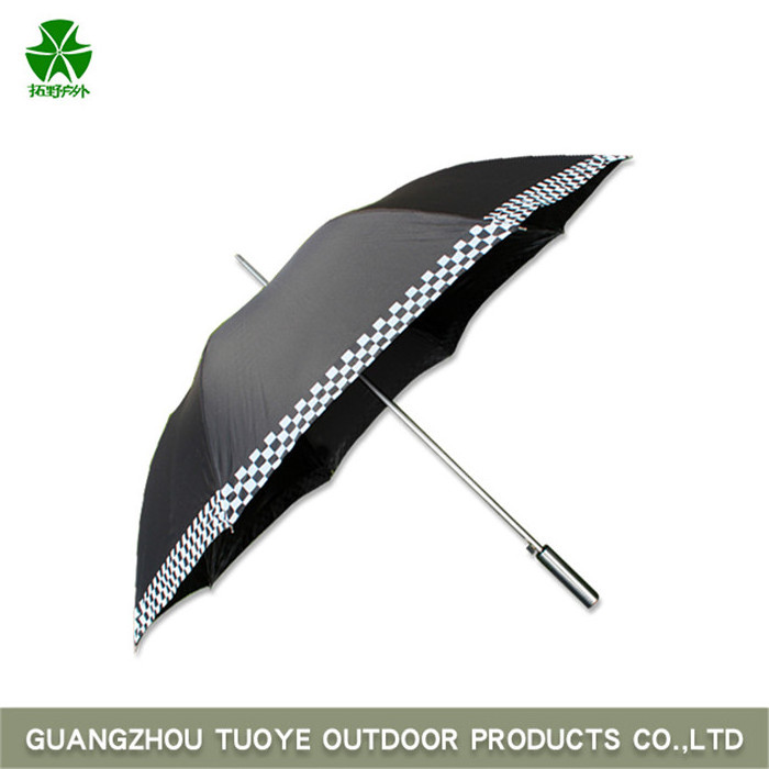 Tuoye Wholesale Custom Promotional Straight Automatic Logo Print Fiber Glass Golf Umbrella