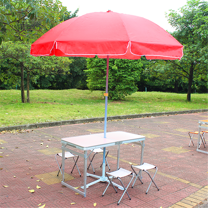 Tuoye 6.5ft twice folded Portable beach umbrella with sand anchor windproof Push Button Tilt and UV 50+ Protection Fits