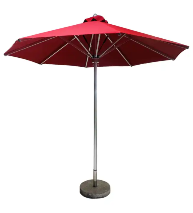 Ty New Design Fashion custom branded White 3m Big Size Beach outdoor umbrella garden parasol Patio Umbrellas