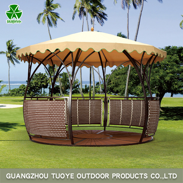 TUOYE 2024 Made in china iron and curtain gazebo outdoor