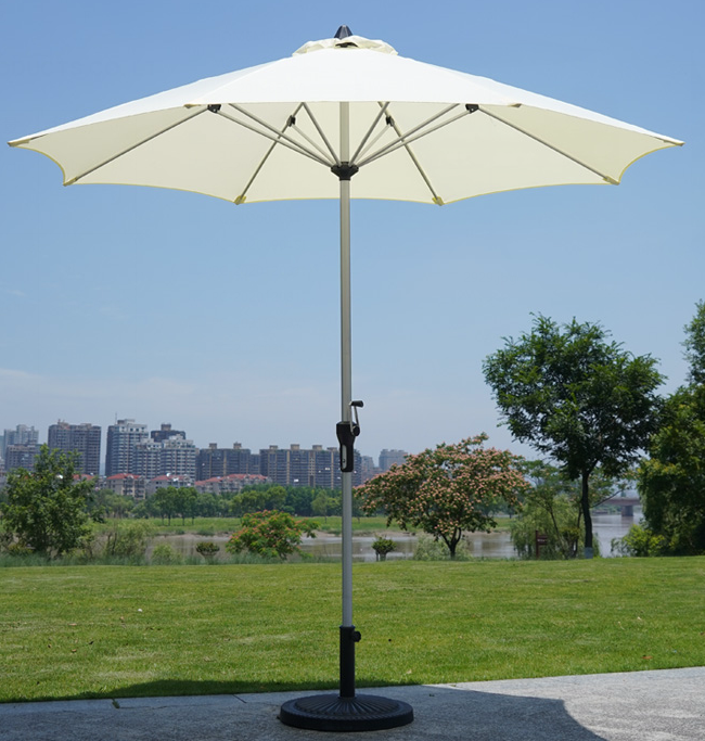 2.7M Milan garden umbrella outdoor table set with umbrella