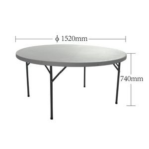 HDPE Plastic 50" Round Banquet cheap event Folding Table