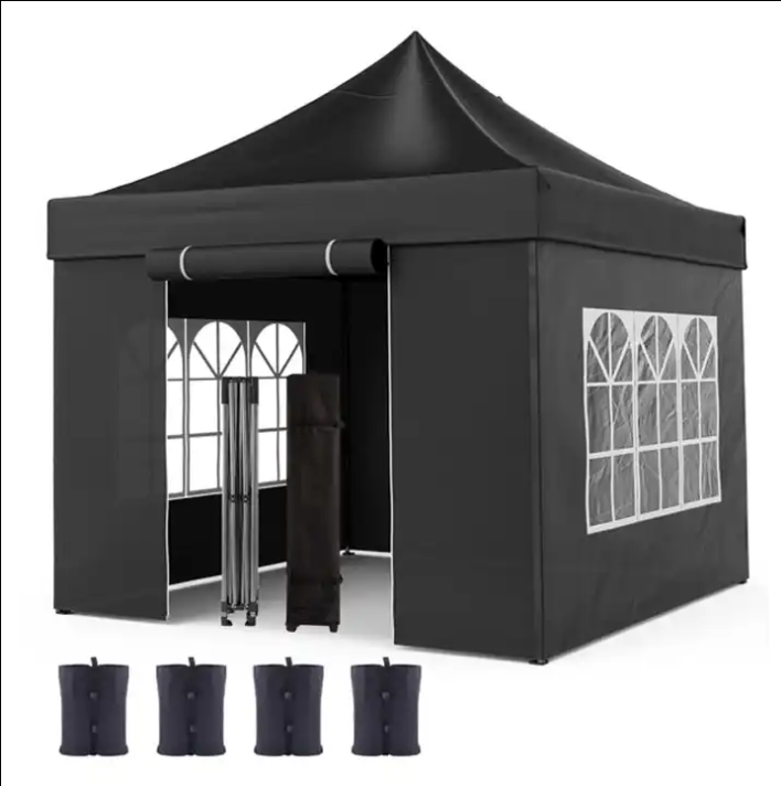 Ty Custom Logo printed Folding Tent 10x10 10x15 10x20 EZ Pop Up Canopy with sidewalls aluminium Exhibition Tents