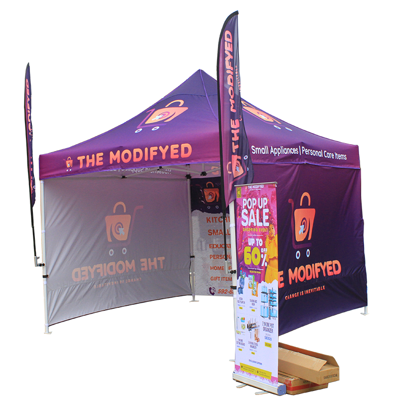 Tuoye Promotion Trade Show Steel Gray Commercial Canopies Canopy Shelter Tent With Heavy Duty Roller Bag