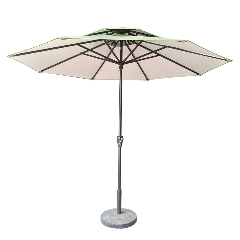 Tuoye 3 M Patio Garden Sun Umbrella Outdoor Wooden Parasol Single Tier Commercial Heavy Outdoor Table Umbrella