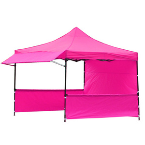 Customization Advertising Tent Steel Frame Large Portable Waterproof Fabric Canopy Pop Up Gazebo 3*3m Side wall