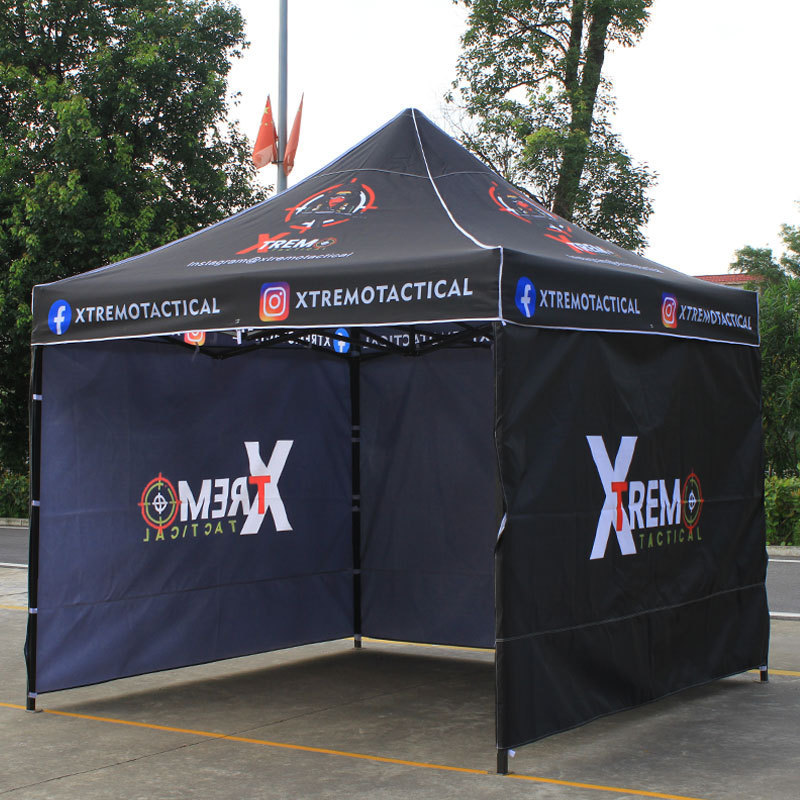 Custom Made Printed Folding 3x3 10x10 Aluminum Frame Pop Up Tents Marquee Gazebo Trade Show Tent With Wall