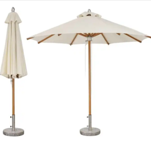 Ty Garden 4/5/6m Round Square White Big Size Patio Umbrella Center Pole Sun Parasol Outdoor Patio Umbrella