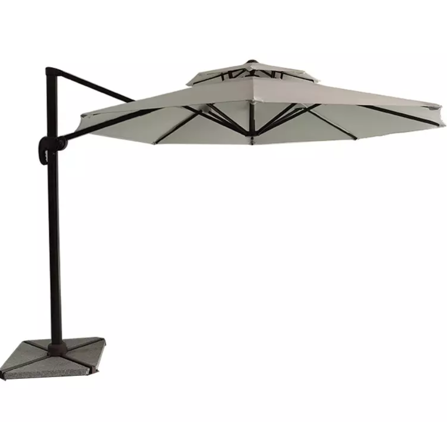 Tuoye 12 Ft 3m 8 Ribs Luxury Foldable Outdoor Yard Patio Cantilever Parasol Garden Umbrella