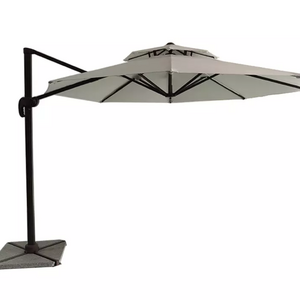 Tuoye 12 Ft 3m 8 Ribs Luxury Foldable Outdoor Yard Patio Cantilever Parasol Garden Umbrella