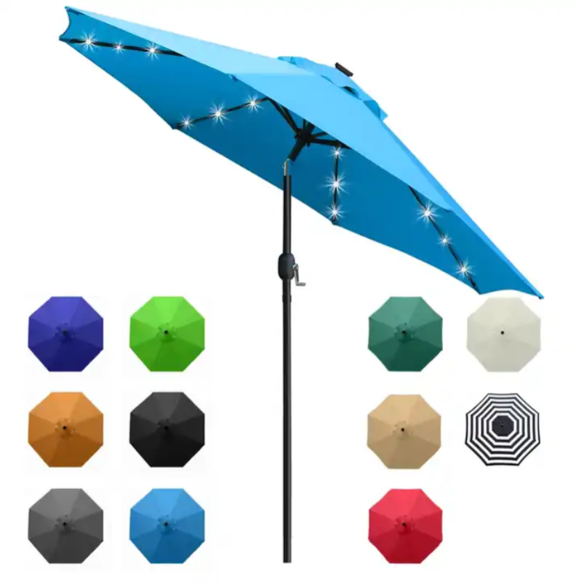 Ty 2.7m Centre Pole Umbrella Manufacturer Custom Patio Parasols Umbrellas for Outdoor Dark Green