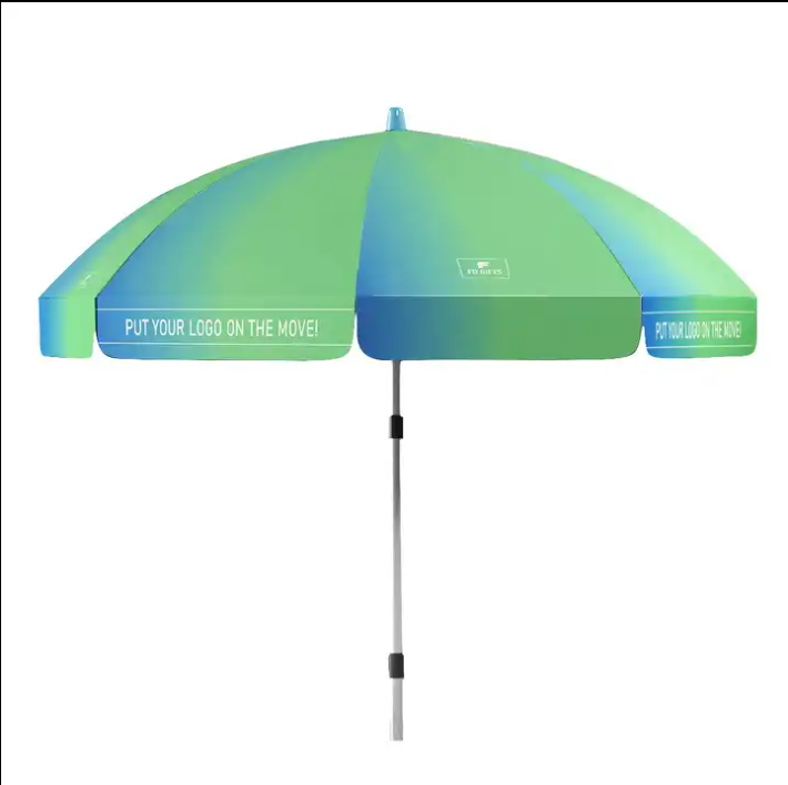 Ty 6ft high uv protection metal frame outdoor beach umbrella