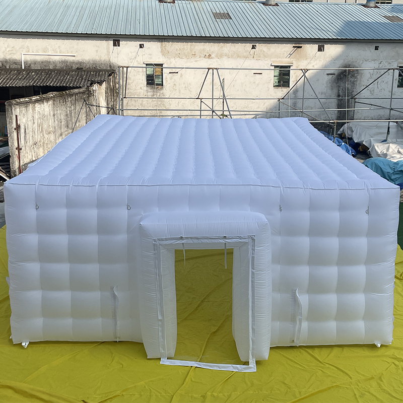 Ty 4m Glamping Outdoor Camping Canvas Inflatable Tent For Family, Customized Luxury Cotton Waterproof Inflatable Tent