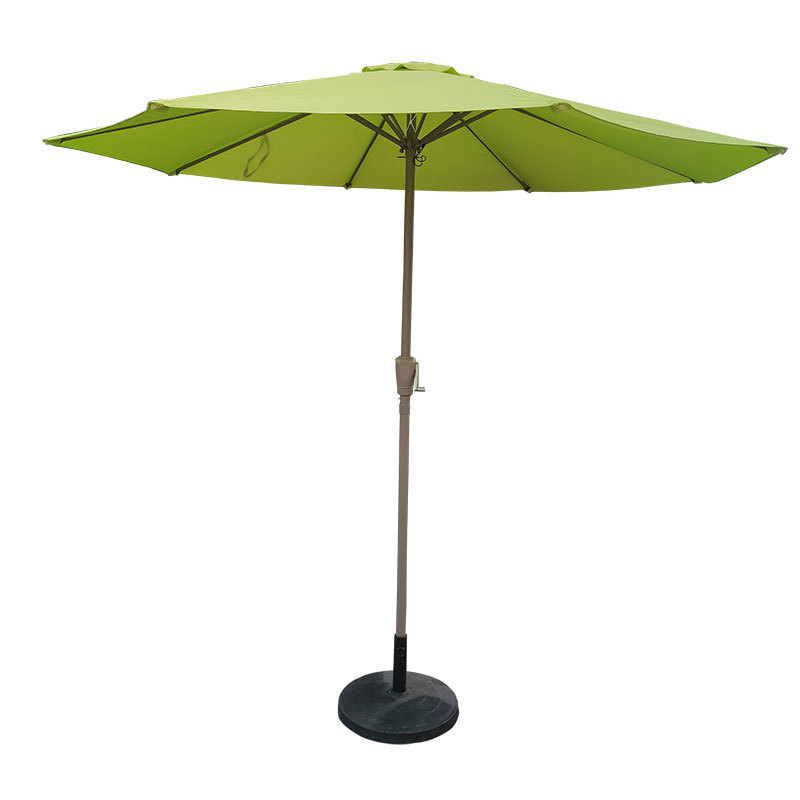 Tuoye Top Green Patio Furniture 9 Ft Garden Umbrella Steel Beach Umbrella Outdoor  Waterproof Polyester  Steel Patio Umbrellas