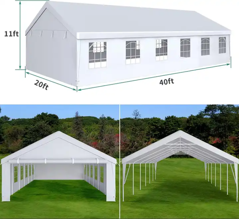 TUOYE Best Price 10x10 20x10 30x20 40x30m Big White Chapiteau Outdoor Wedding Church Marquee Tent For More Than 100 People Event