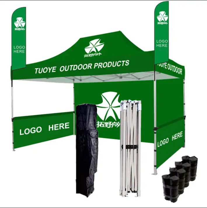 Ty Custom Logo Design Trade Show Heavy Duty Folding Tents 10X20 Pop Up Canopy Tent Market Promotional Gazebo