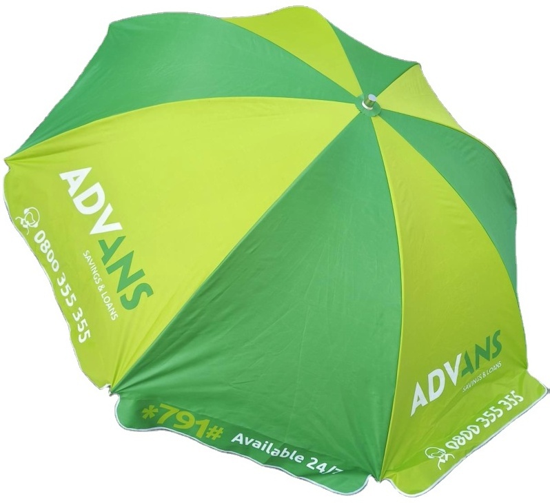 Beach Umbrella with UV Protection with logo printing