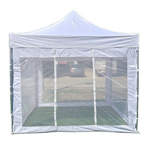 3x3 Canopy Display Pop Up Screen Advertising Market Camping Large 3x3 Gazebo Trade Show Tent With Mosquito Net