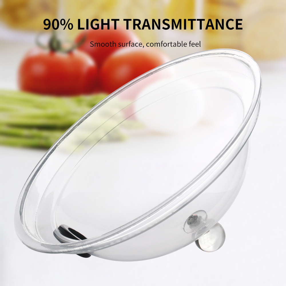 Molecular Cuisine Smoke Cover 27.5*11cm Plastic Cloche Lid Dome Cover For Smoking Infuser