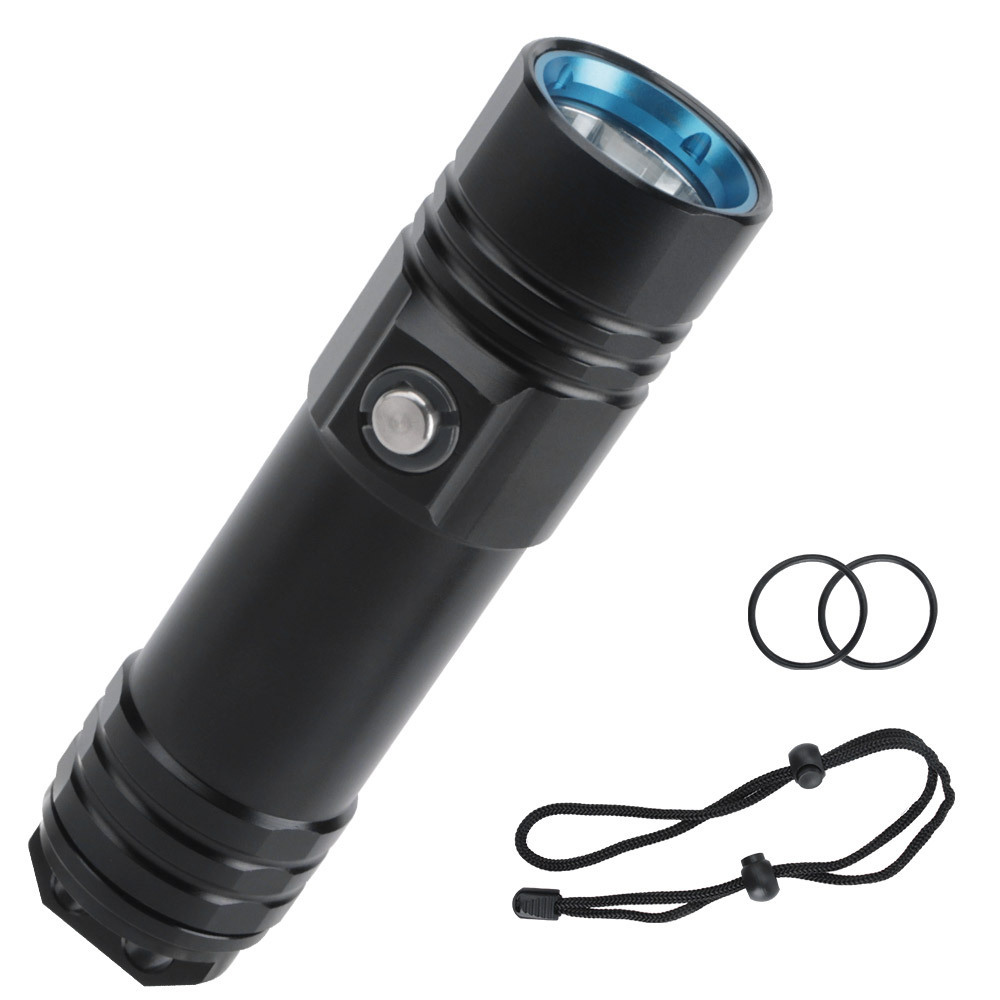 High Brightness 800 Lumen Portable Underwater Torch L2 LED Diving Flashlight with Magnet switch