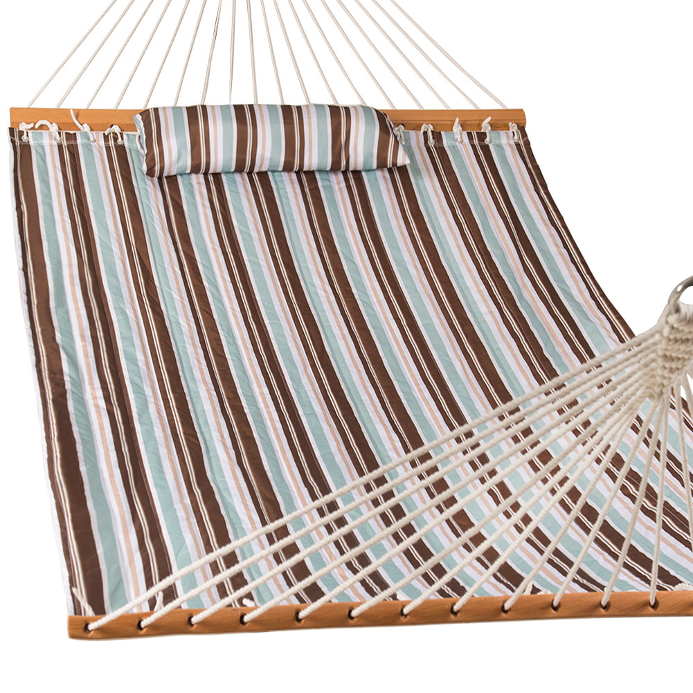 Danlong Wholesale Polyester Patio Swing Quilted Hammock Bed for Outdoor Garden Use chair stand