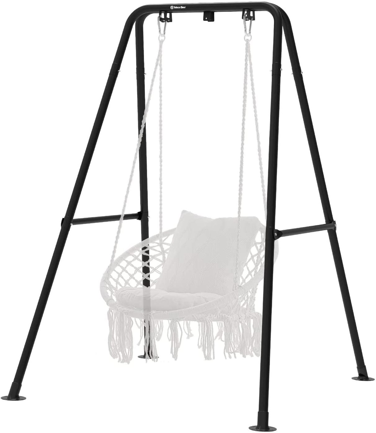 Danlong Weather Resistant Heavy Duty Hammock Chair Steel Stand with Canvas Hanging Chair