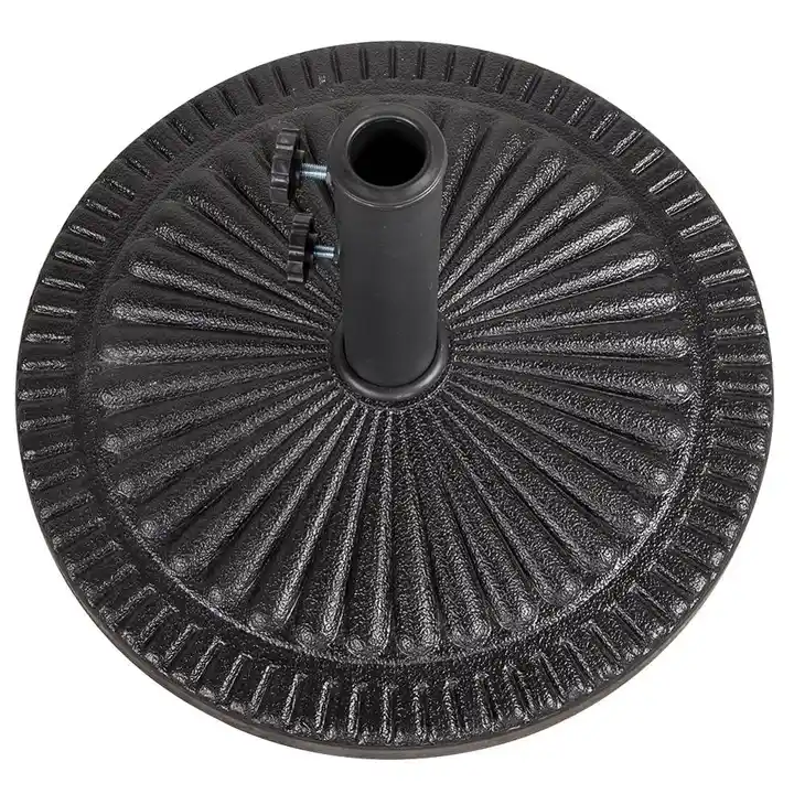 15 kg round resin plastic Concrete Umbrella Base black Parasol Base for patio outdoor furniture