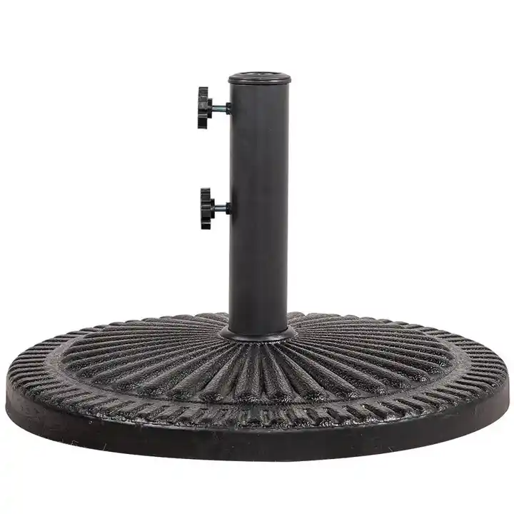 15 kg round resin plastic Concrete Umbrella Base black Parasol Base for patio outdoor furniture