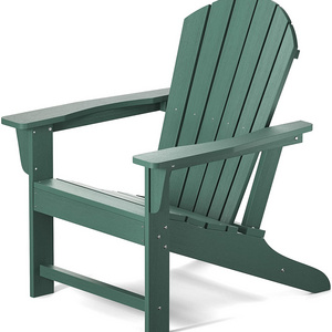 Danlong PP Material Plastic Resin Adirondack Chair, Outdoor Garden Beach Plastic Wood Chairs