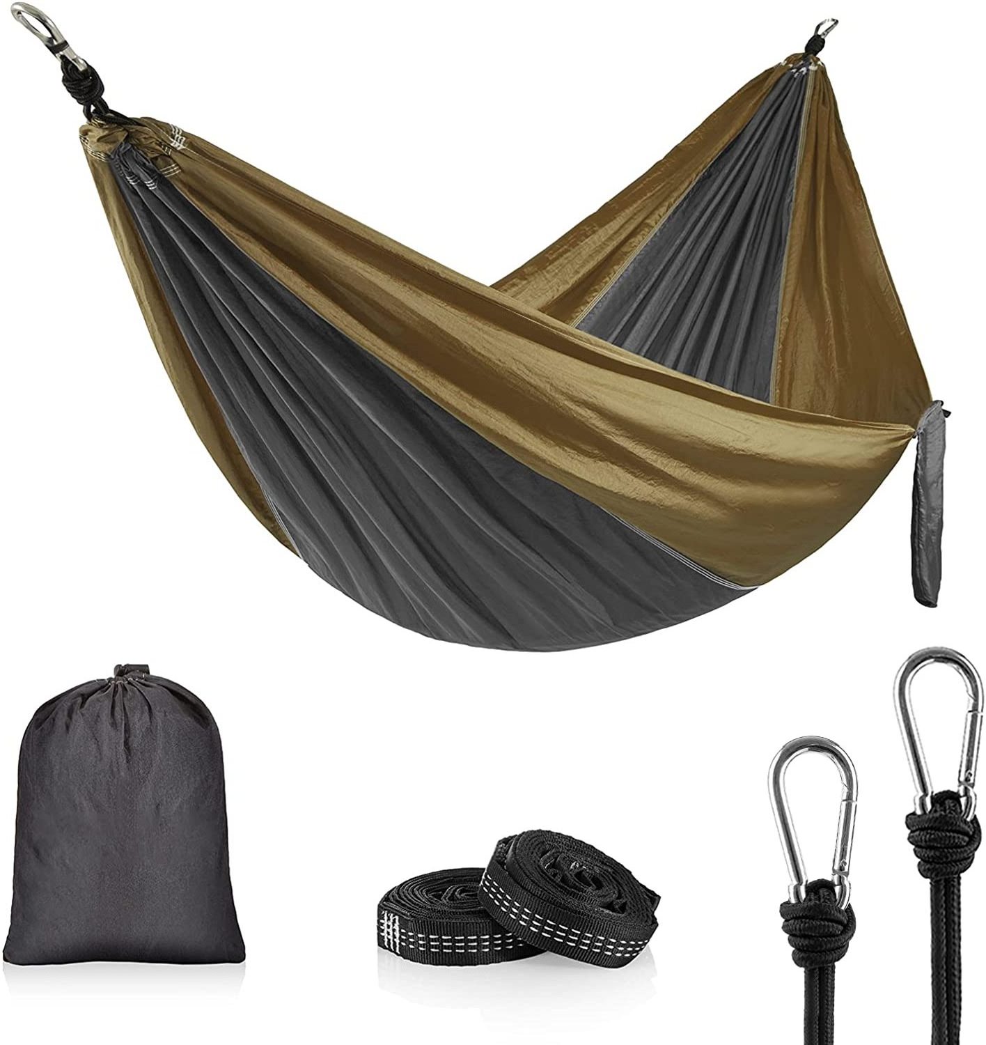 Factory wholesale Outdoors Backpacking Survival or Travel Single & Double parachute Hammocks/camping hammock