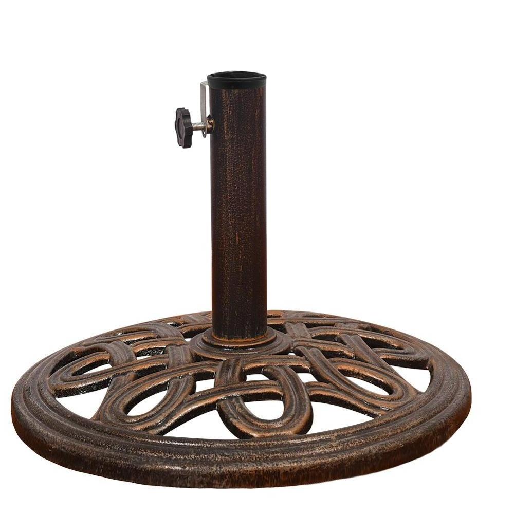 Danlong Good Quality Universal Heavy Duty Cast Iron Stand Outdoor Patio Umbrella Base for Garden Courtyard