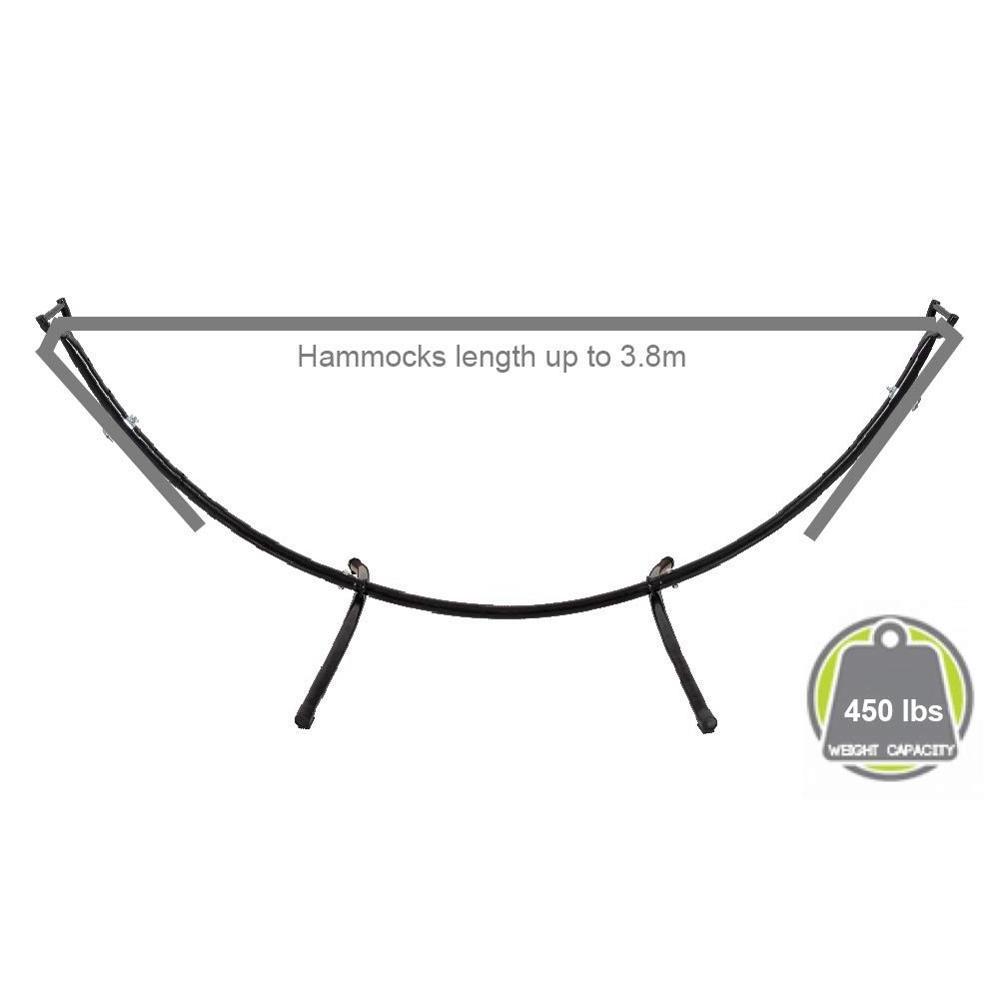 Danlong 8.3 Feet Space Saving Steel Hammock Stand Portable Hammock Stand with Hooks