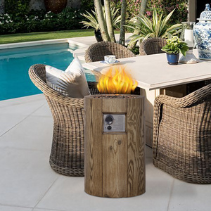 Indoor Outdoor Round Portable Fireplace Tabletop Fire Pit