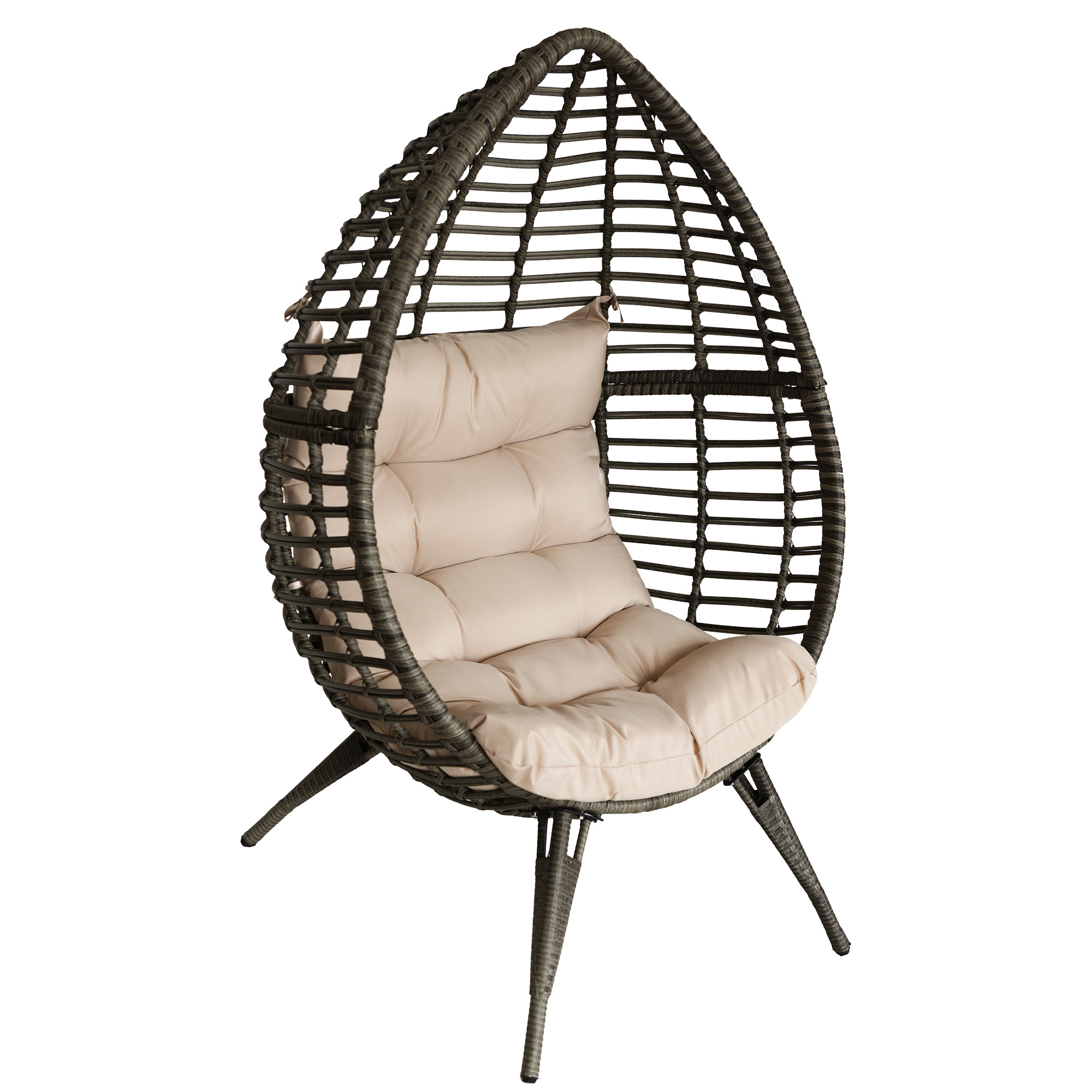 Danlong Outdoor Furniture Indoor Wicker Rattan Garden Patio Egg Swing Chair