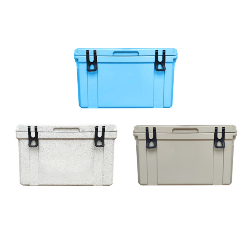 Customized Wholesale Portable Outdoor Fishing Roto Molded Insulated Champagne Wine and Beverage 50L Large ice Cooler Freezer