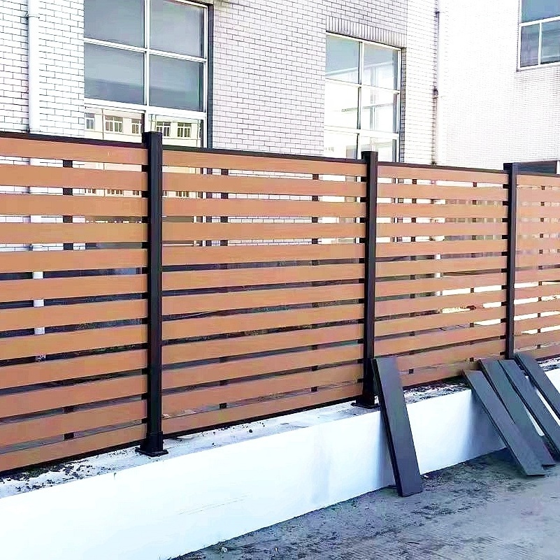 Wholesale Wood Plastic Panel Outdoor Plastic Wpc Garden Farm Fencing Cheap Wooden Fence Panels