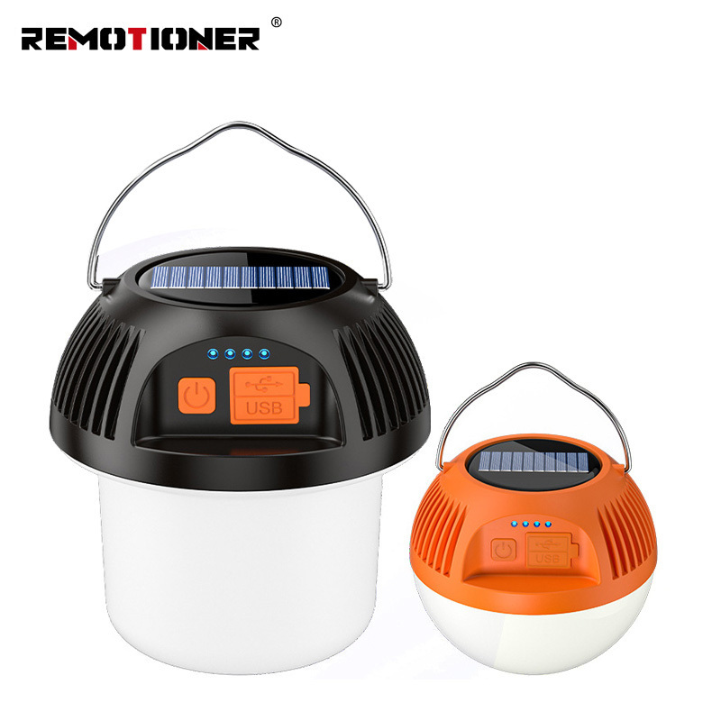 2023 New Design Multi-function Portable Outdoor Rechargeable Solar LED Camping Lamp