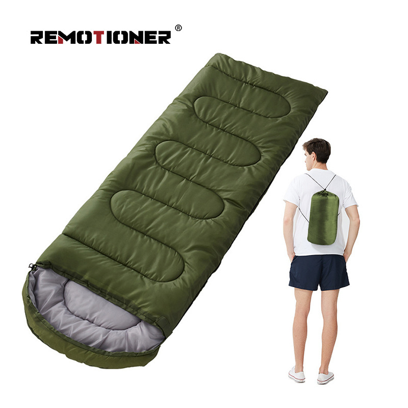 170T 950g - 2.4kg Outdoor Lightweight Skin Friendly Cotton Sleeping Bag For Hiking Camping