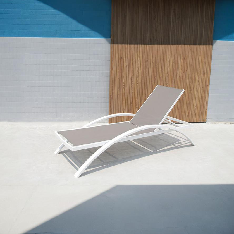 Beach water-proof pool chaise lounge chair aluminum sun lounger outdoor Pool furniture