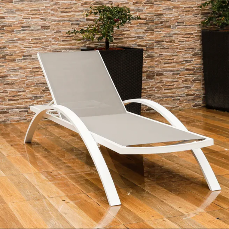 Beach water-proof pool chaise lounge chair aluminum sun lounger outdoor Pool furniture