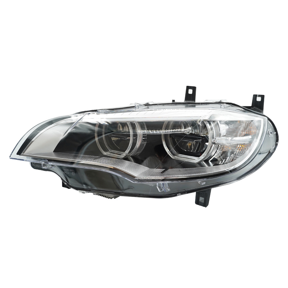 For BMW X6 E71 LED Headlight DRL 2008-2014 Replace OEM Halogen Double Lens Beam Upgrade 63117287013  63117287014