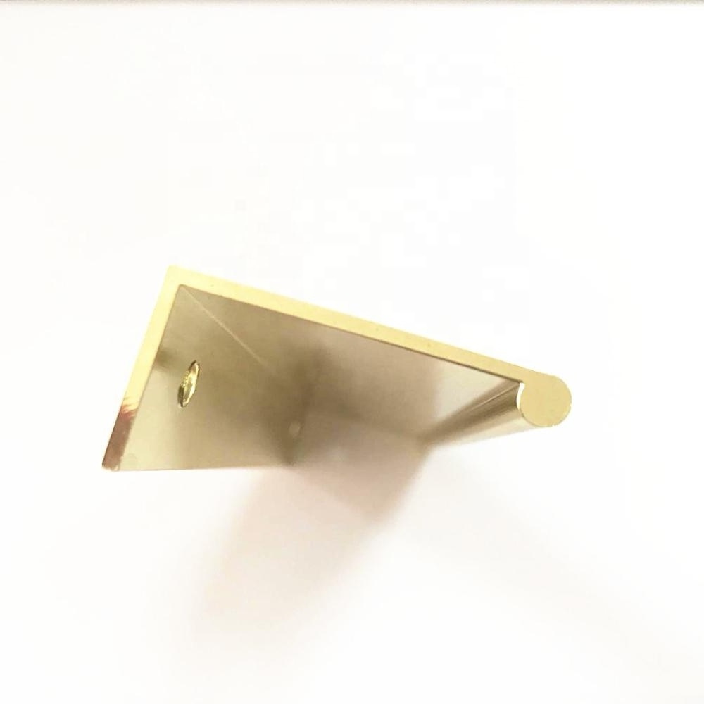 G0022 aluminium alloy material brass gold finish cabinet kitchen high quality profile edge handle