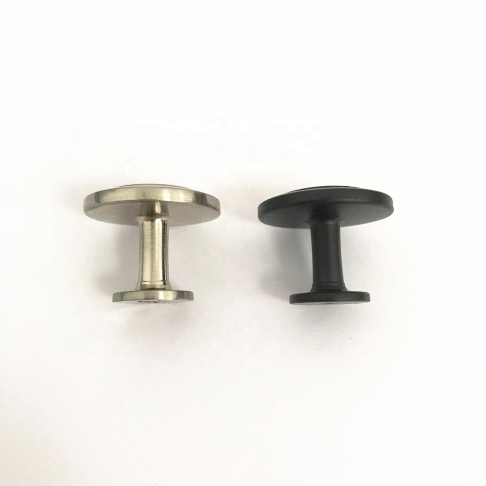 Zinc alloy kitchen bedroom furniture fittings small pull handle brush satin nickel drawer cabinet knob