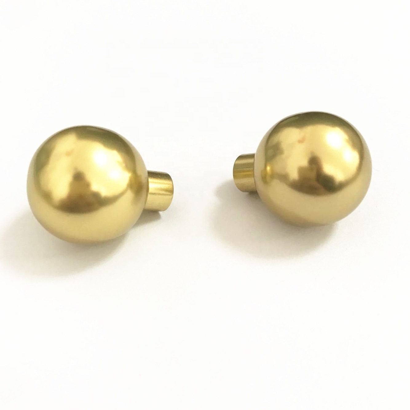 Solid Round Ball Brass Gold Drawer Handle Knob For Furniture Cabinet Door D1366