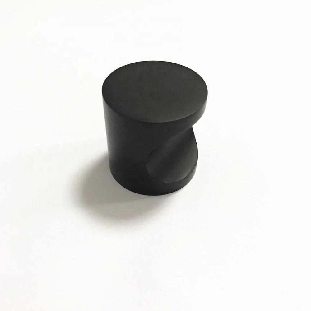 Aluminium Alloy Meilv Hardware D1064 - 30x30mm Cabinet Door Kitchen Bathroom Black Knob Pull