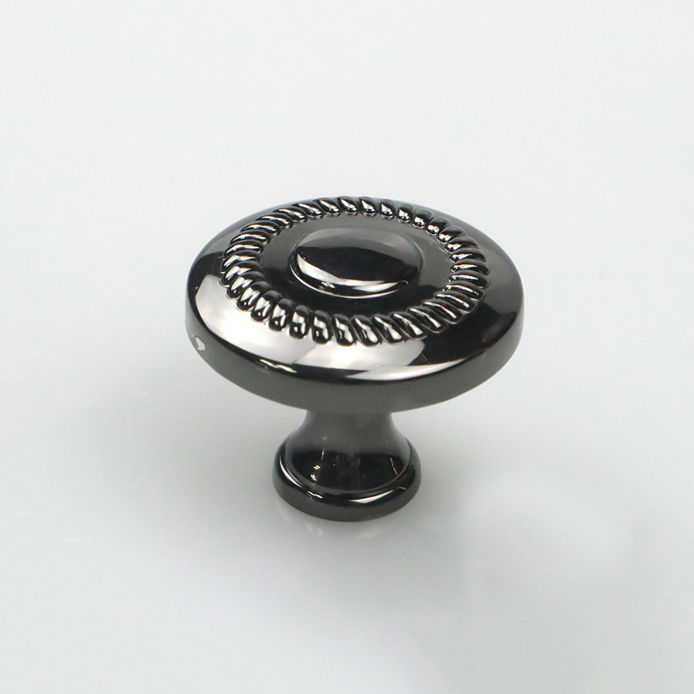 Furniture Black Gold Cabinet Knob Zinc Alloy Black Nickel Dresser Drawer Knobs and Pull